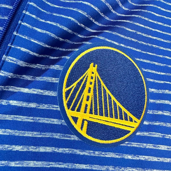 Golden State Warriors Antigua Quarter Zip Half Zip Long Sleeve Jacket Top - M - Picture 4 of 13
